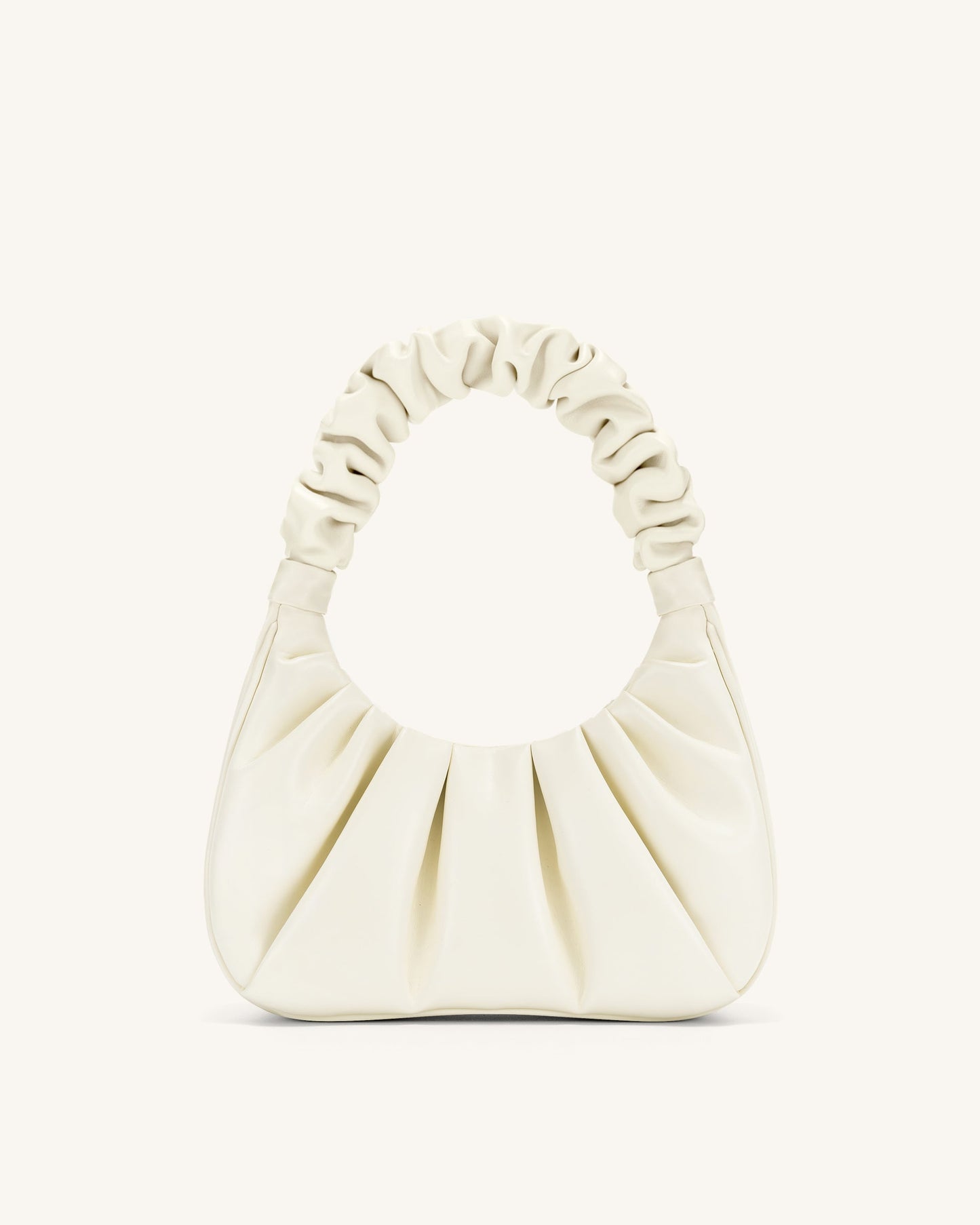 JW pei Gabbi Ruched Hobo Handbag - Ivory