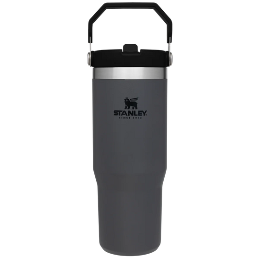 THE ICEFLOW™ FLIP STRAW TUMBLER | 30 OZ Charcoal