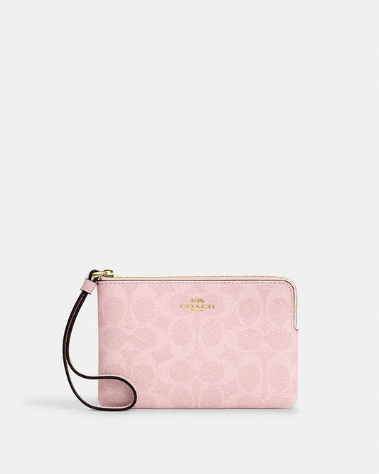 Coach Corner Zip Wristlet
