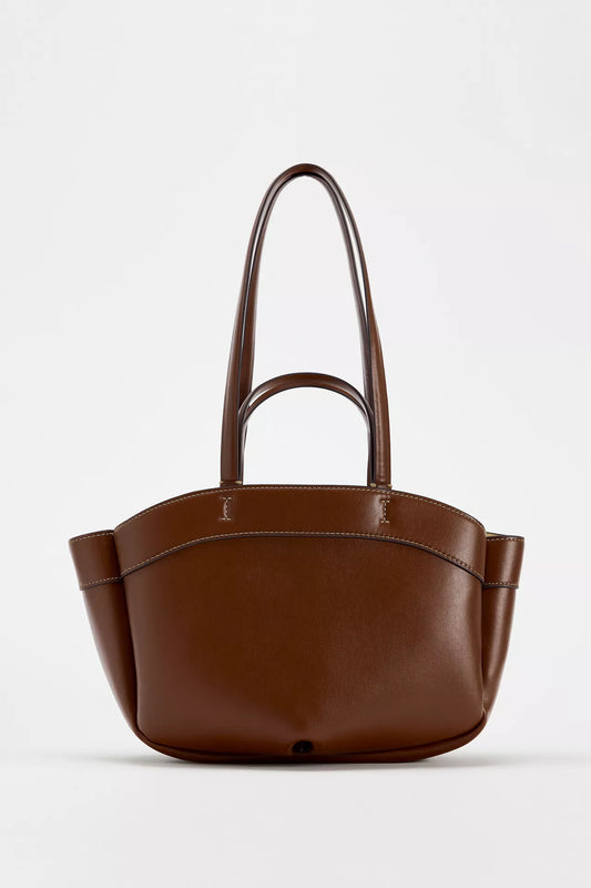 ZARA SMALL TOTE chocolate