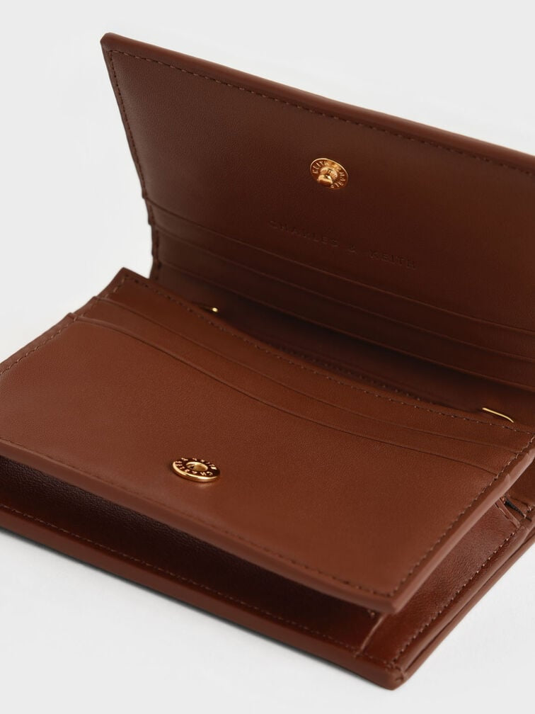 charles and keith wallet chain - Chocolate