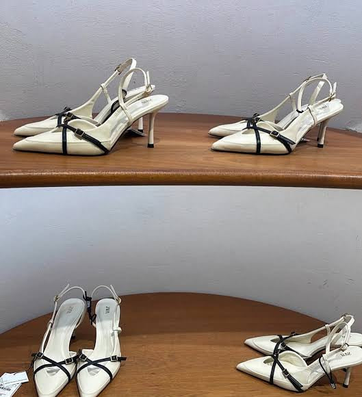 ZARA STRAPPY HEELED BUCKLED SHOES
