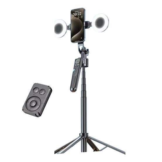 Plokama Auto A7 Pro AI Face Tracking 360° Rotate Tripod With LED Fill Light