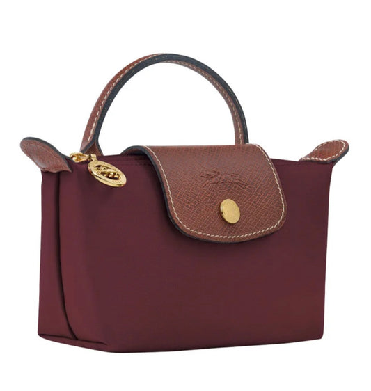 LE PLIAGE ORIGINAL POUCH WITH HANDLE
Burgundy - Recycled Canvas