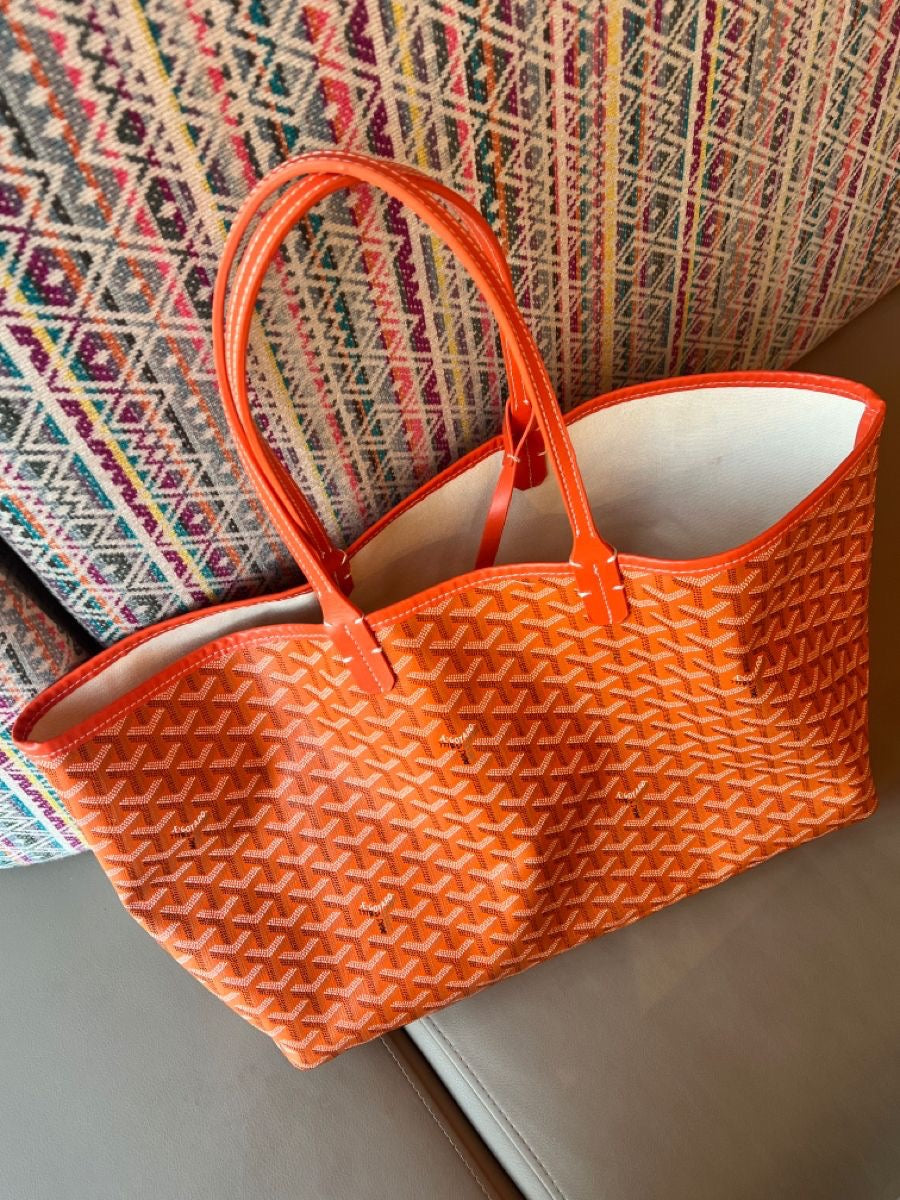 Goyard large tote orange