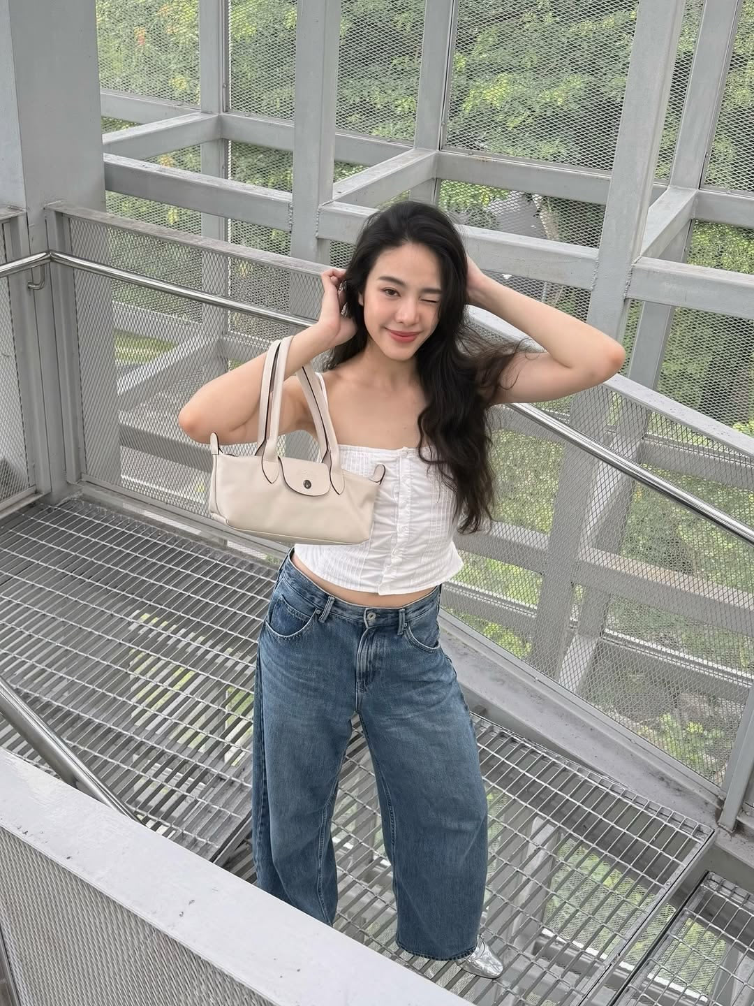 Le Pliage shoulder bag White