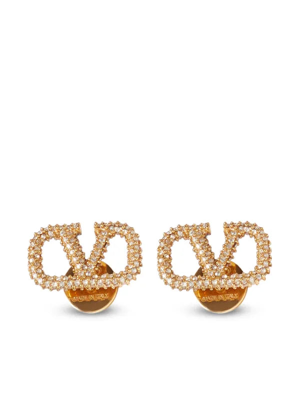 Valentino Garavani
VLogo Signature crystal-embellished earrings