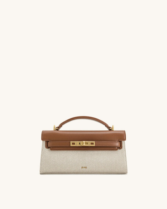 Jw Pei Noor Top Handle Bag - brown canvas