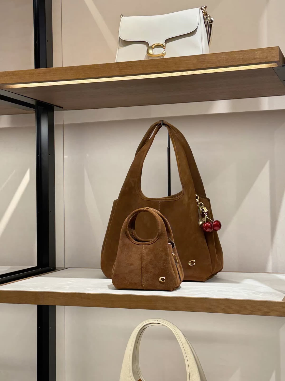 Coach Lana Shoulder Bag 19 Suede