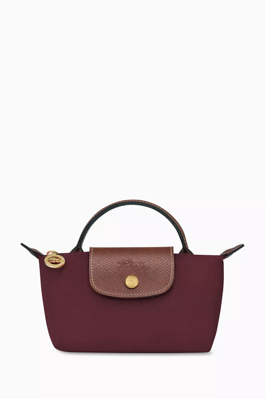 Longchamp burgundy- Recycled Canvas