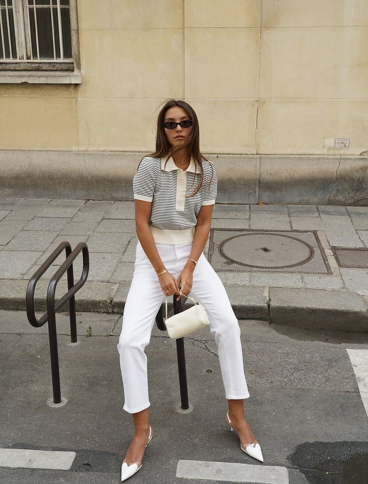 ALAiA LE CŒUR SLINGBACKS IN PATENT LEATHER 🤍