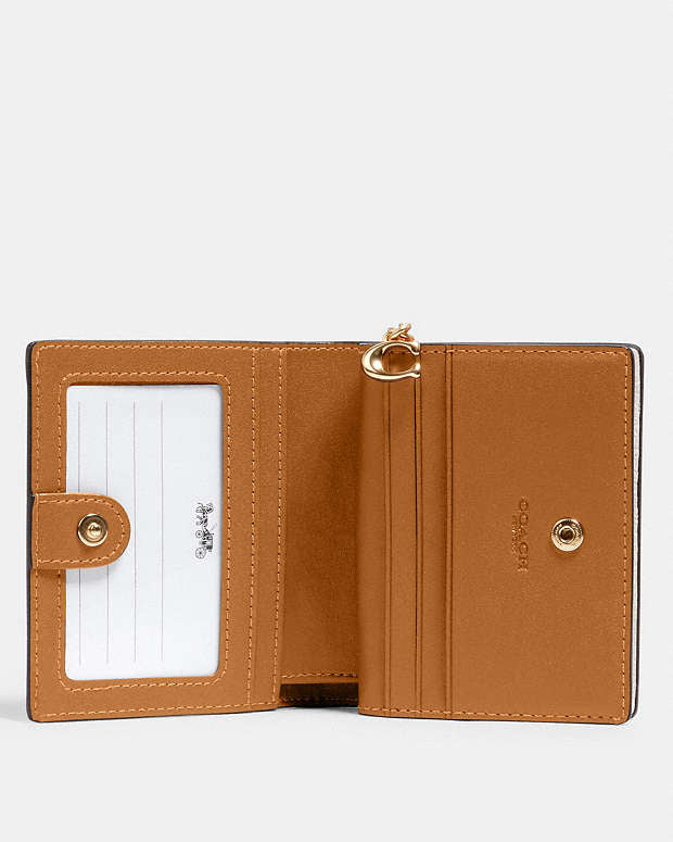 Coach snap wallet White