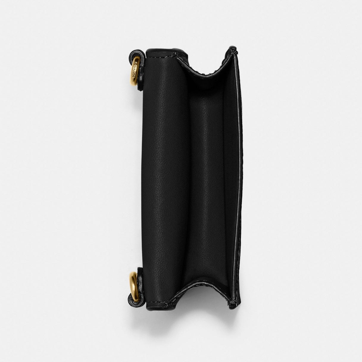Coach Half Flap Card Case black
