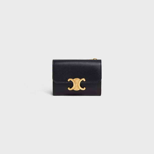 CELINE COMPACT WALLET WITH COIN TRIOMPHE