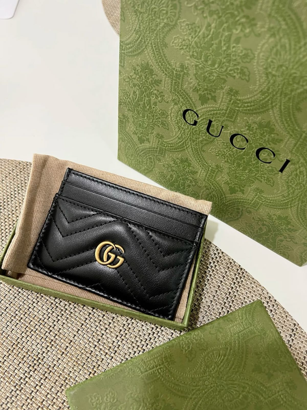 Gucci card holder black