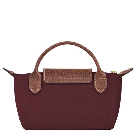 LE PLIAGE ORIGINAL POUCH WITH HANDLE
Burgundy - Recycled Canvas