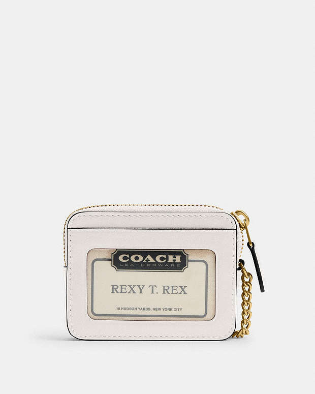 COACH® | Essential Chain Card Case chalk