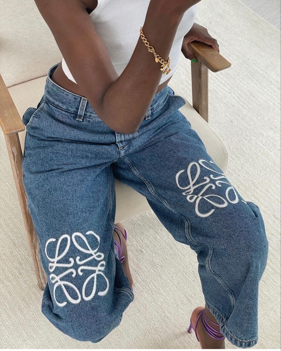LOEWE  ANAGRAM JEANS