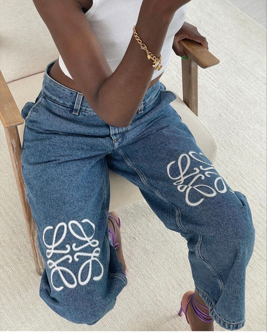 LOEWE  ANAGRAM JEANS
