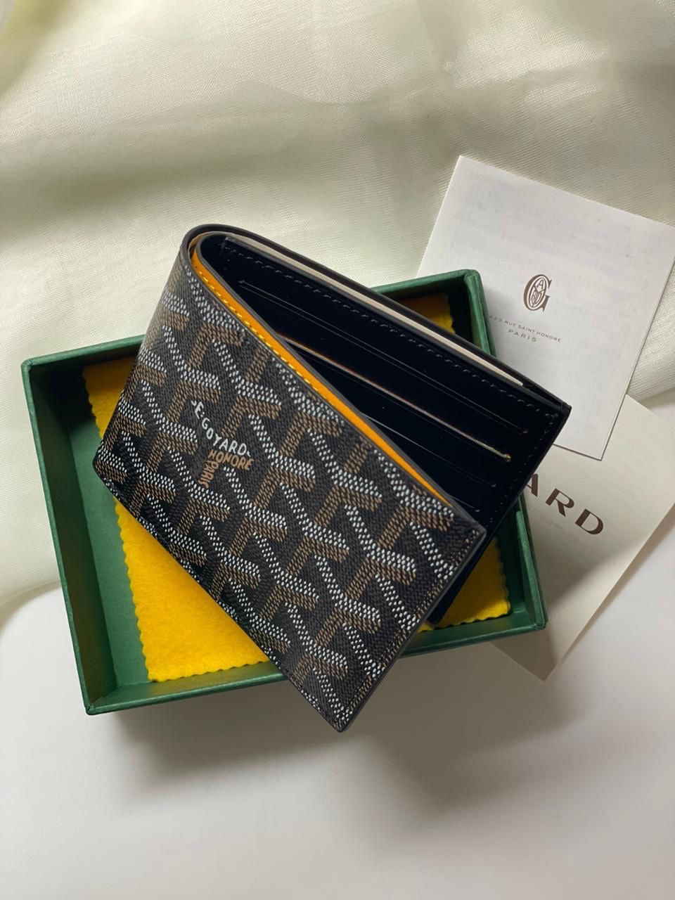 Goyard Saint-Florentin Black/Tan Wallet