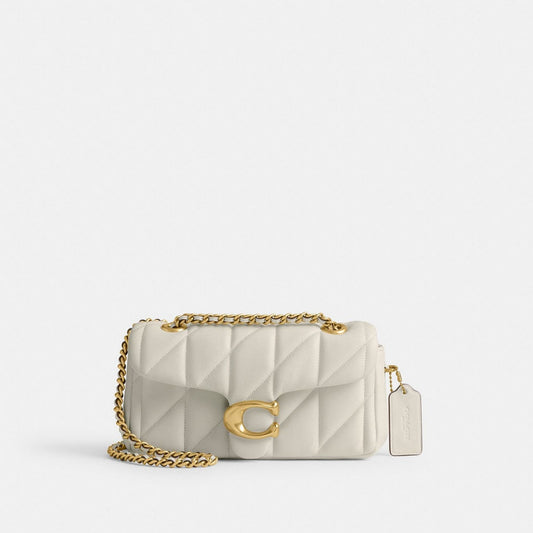 Tabby Shoulder Bag 26 With Quilting white