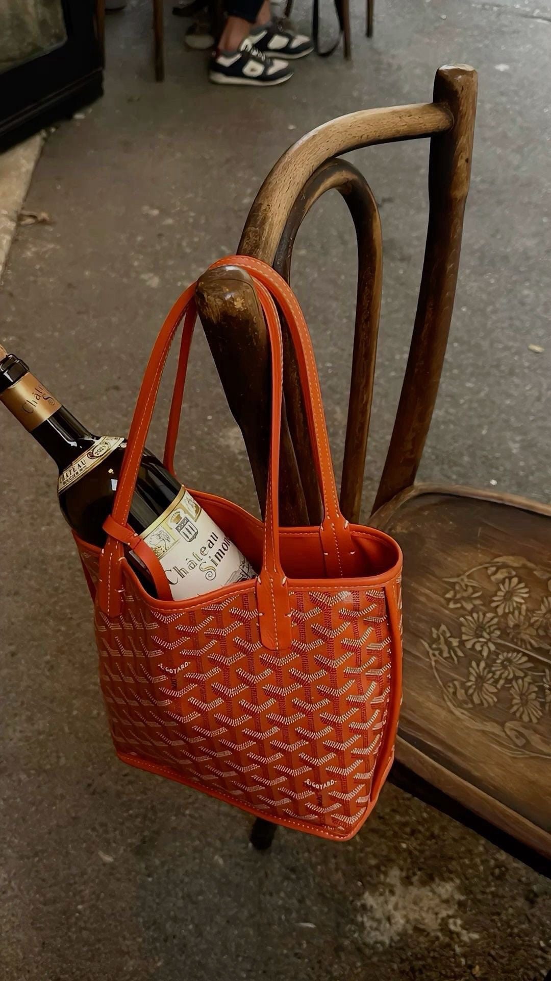 Goyard mini tote orange