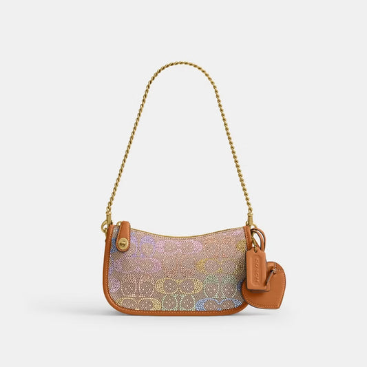 Swinger Bag 20 With Chain In Crystal