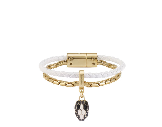 SERPENTI FOREVER LEATHER BRACELET