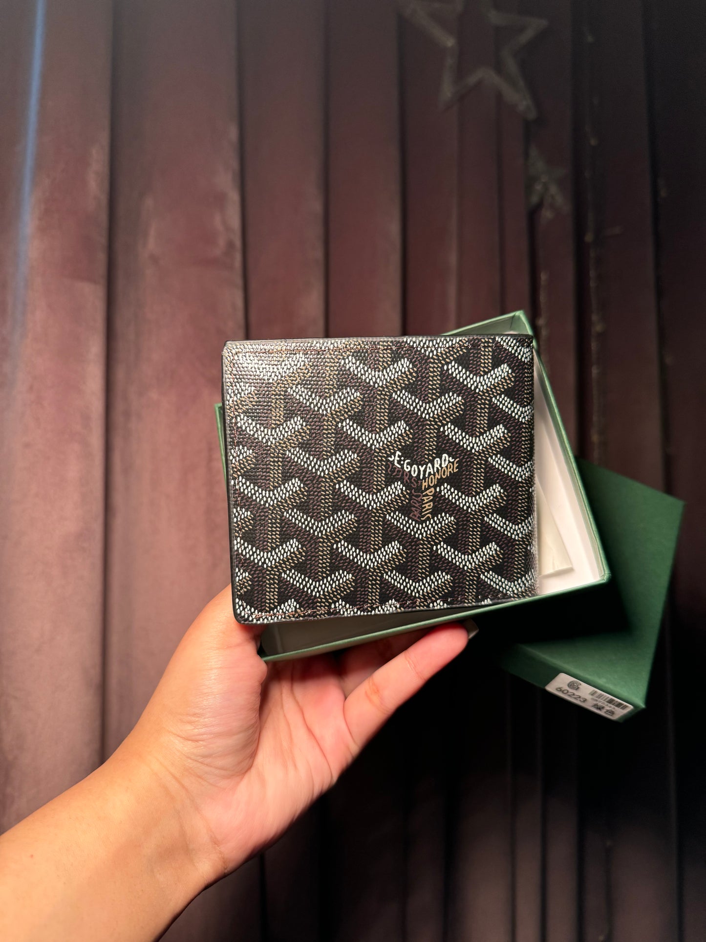 Goyard Saint-Florentin Black/Tan Wallet