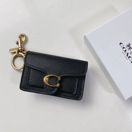COACH® | Mini Tabby Bag Charm In Black