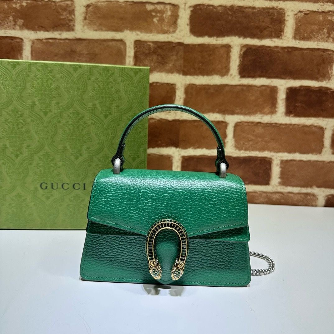 Gucci Dionysus Mini Top Handle Bag (Green)