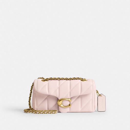 Tabby Shoulder Bag 26 With Quilting blush pink