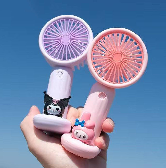 Handy & Rechargeable Mini Anime Cartoon Doll Fan