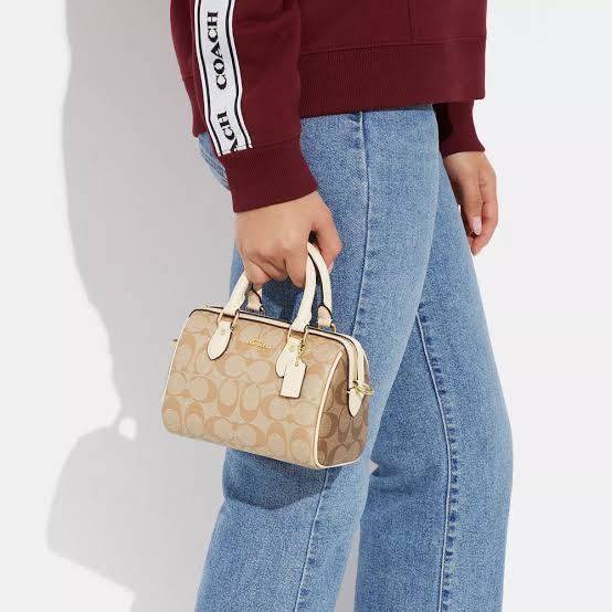 Rowan mini signature canvas beige