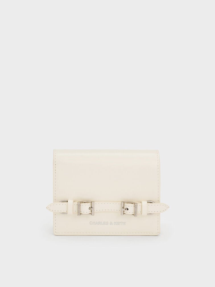 Sloane Chain-Handle Wallet - Cream