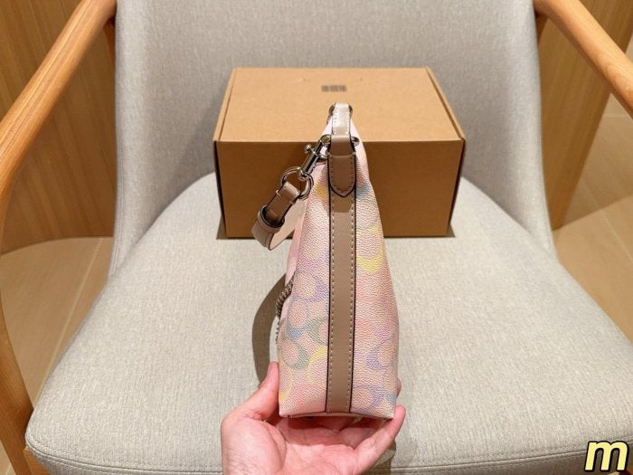 Coach Juliet Shoulder Bag In rainbow Signature Canvas