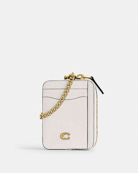 COACH® | Essential Chain Card Case chalk