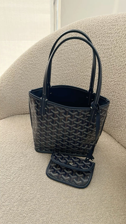 Goyard mini tote blue