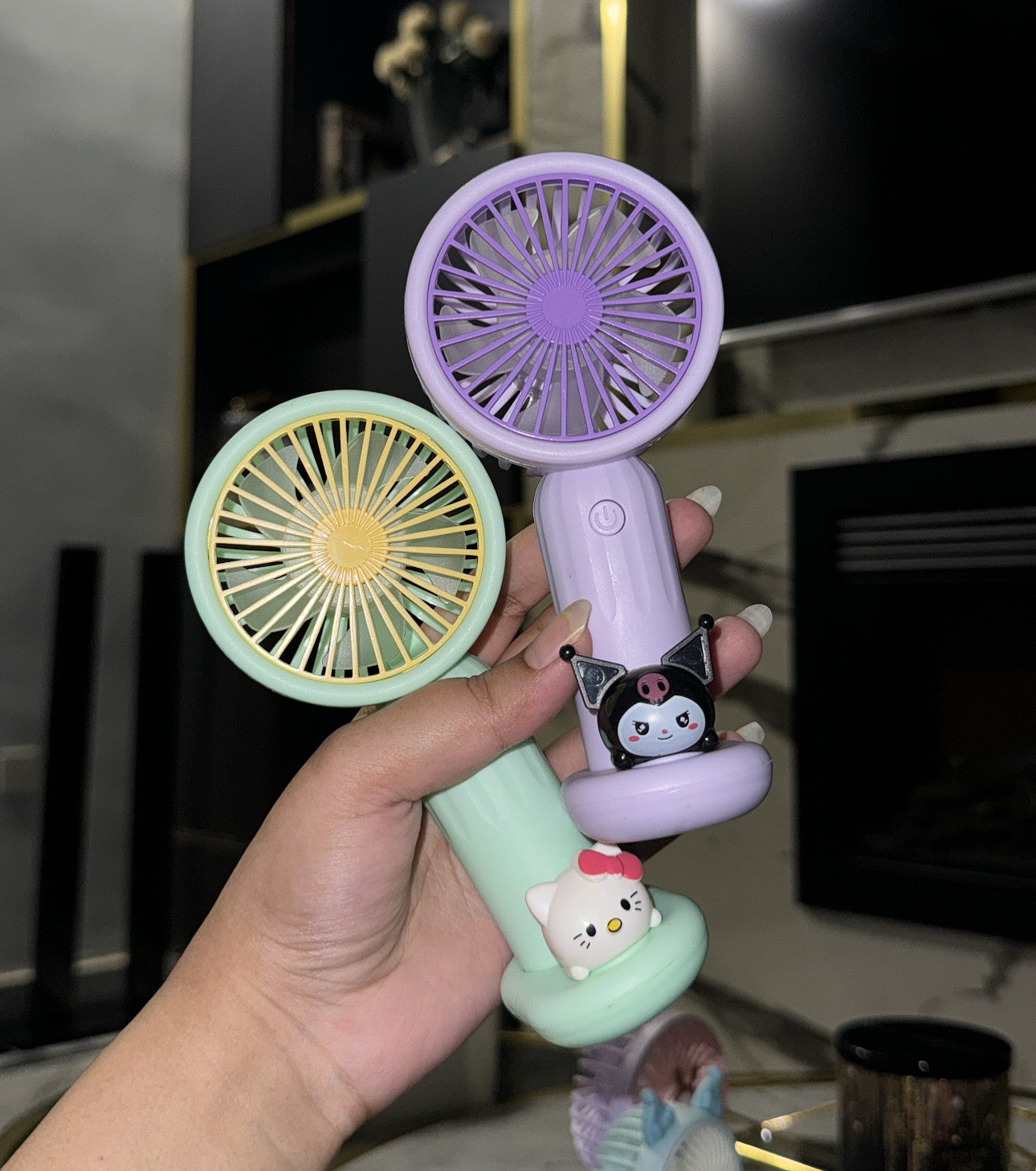 Handy & Rechargeable Mini Anime Cartoon Doll Fan