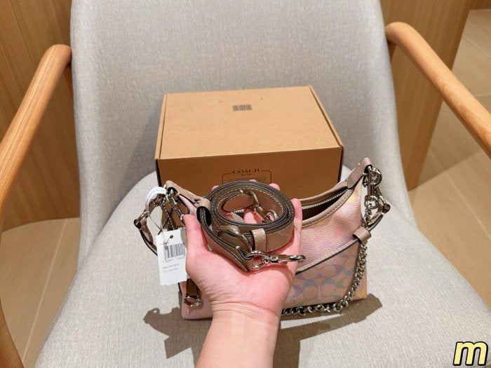 Coach Juliet Shoulder Bag In rainbow Signature Canvas