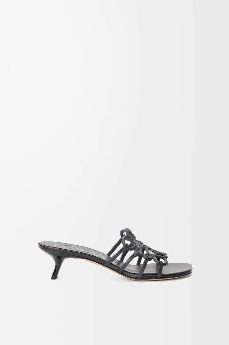 Loewe Petal Anagram slide in soft calfskin