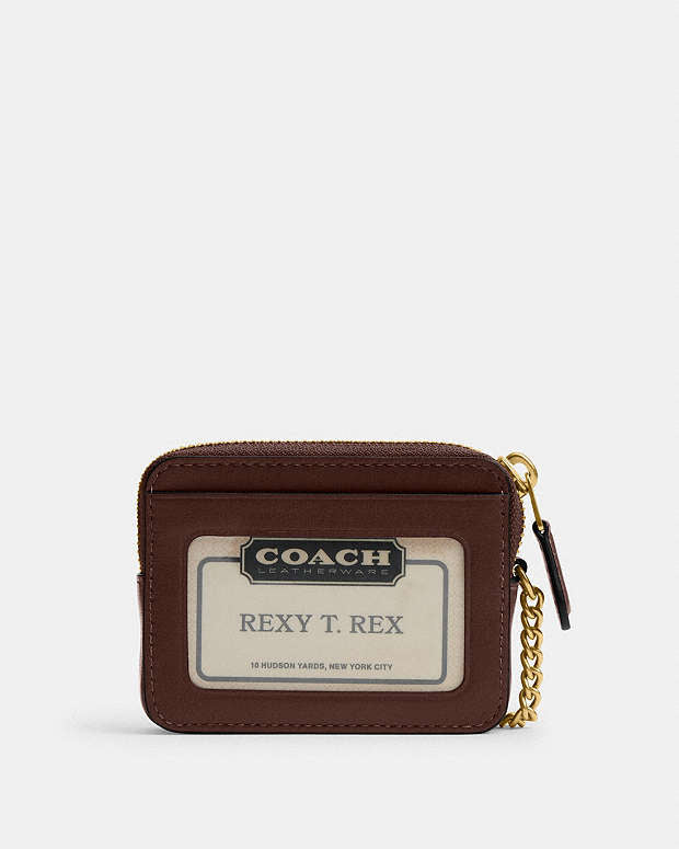COACH® | Essential Chain Card Case Maple