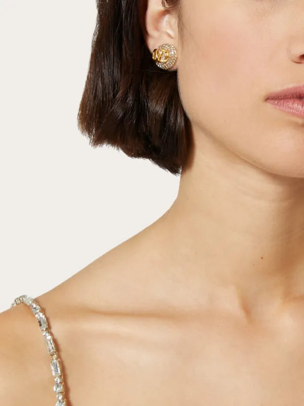 Valentino Garavani
VLogo Signature crystal-embellished earrings