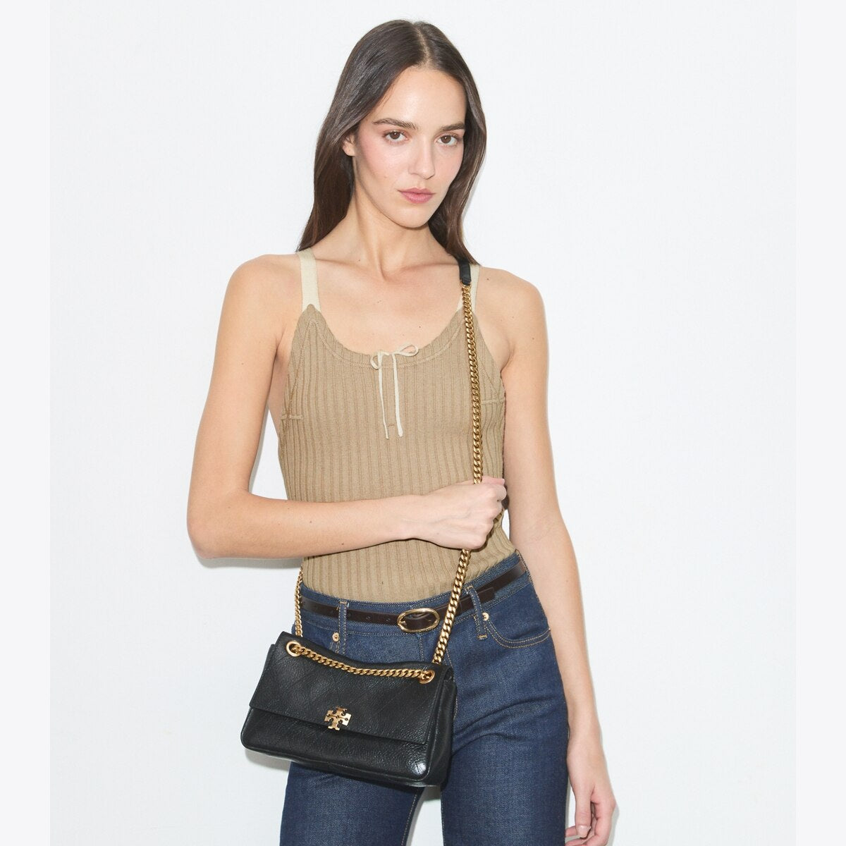 SMALL CHARLIE QUILTED SHOULDER BAG