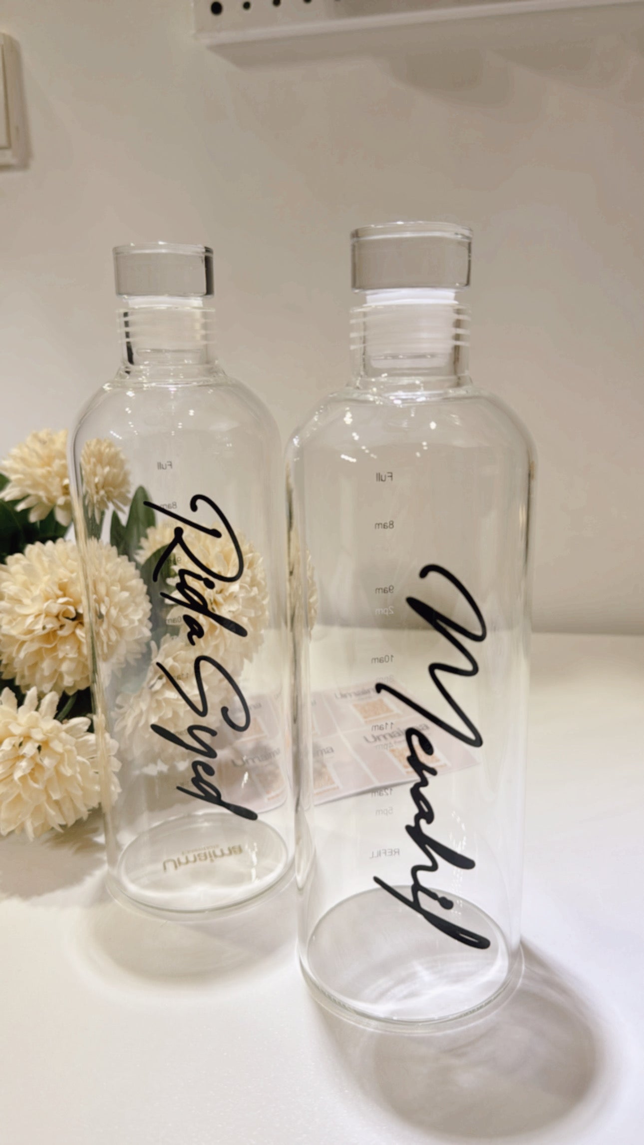 Personalized Glass bottles