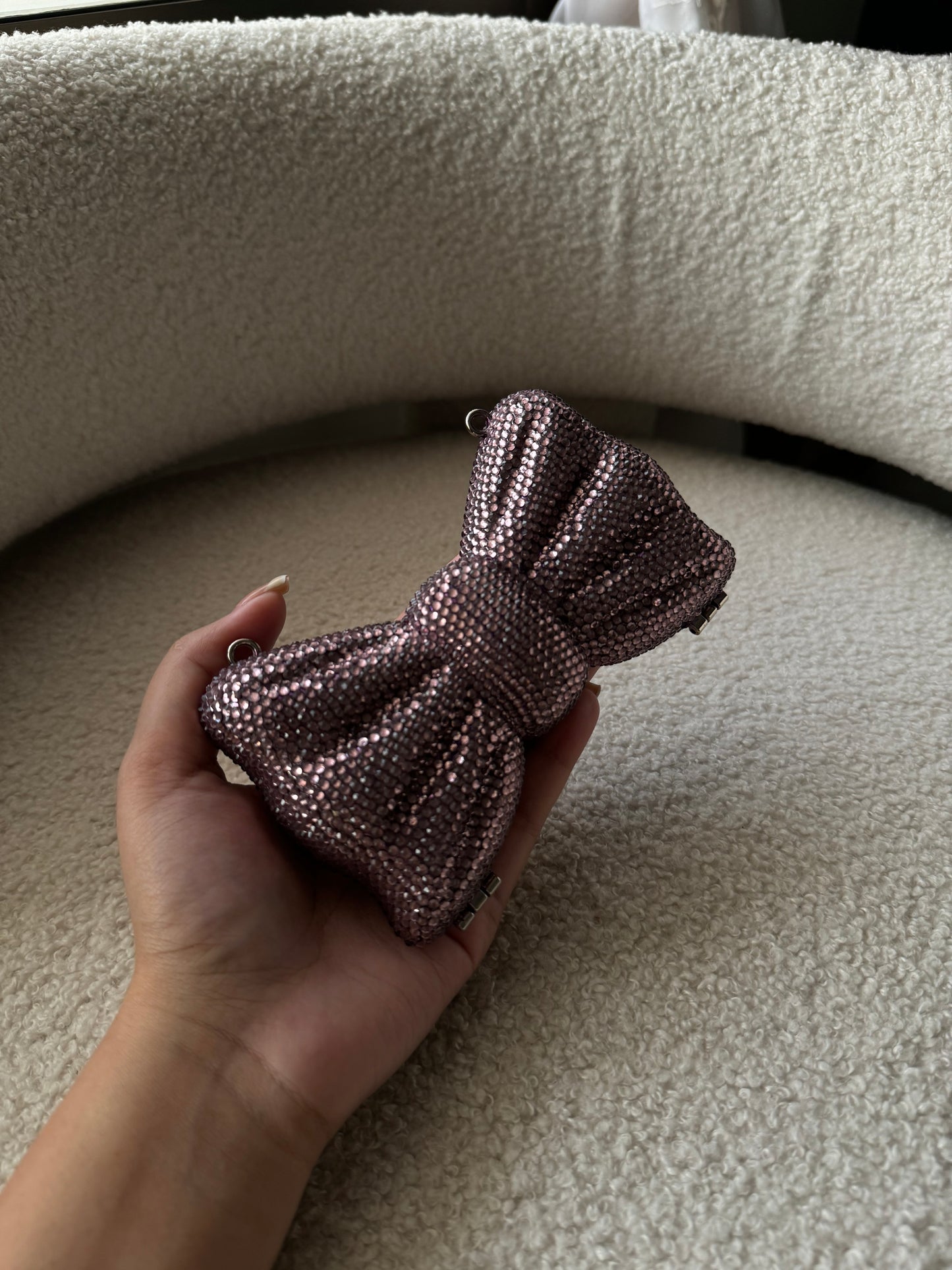 Rhinestone Bow lavender