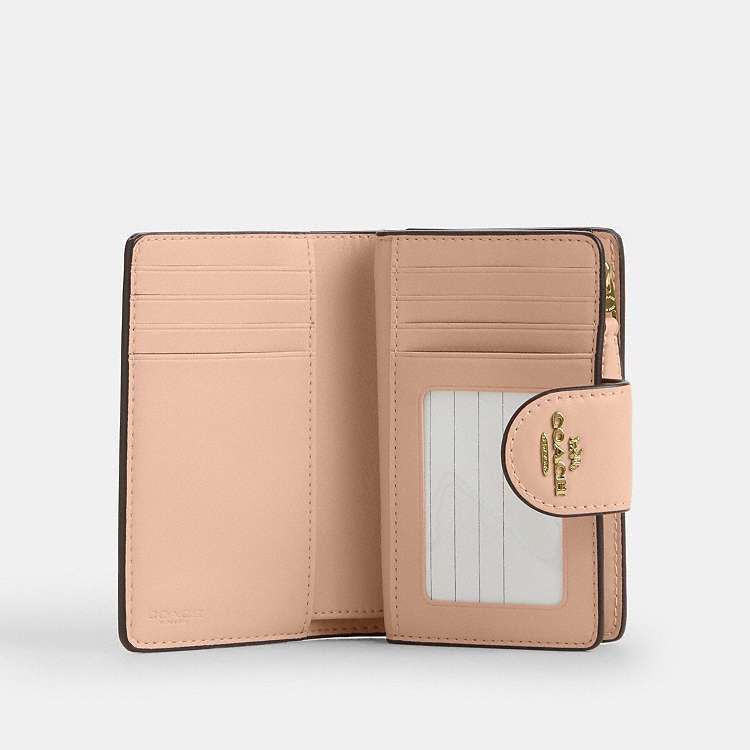 Medium Corner Zip Wallet In Signature Canvas