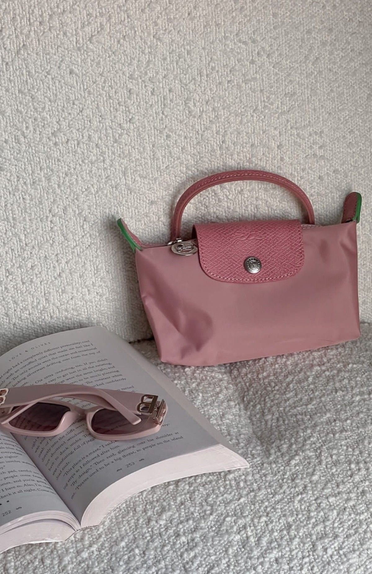 LE PLIAGE ORIGINAL POUCH WITH HANDLE
Petal pink - Recycled Canvas