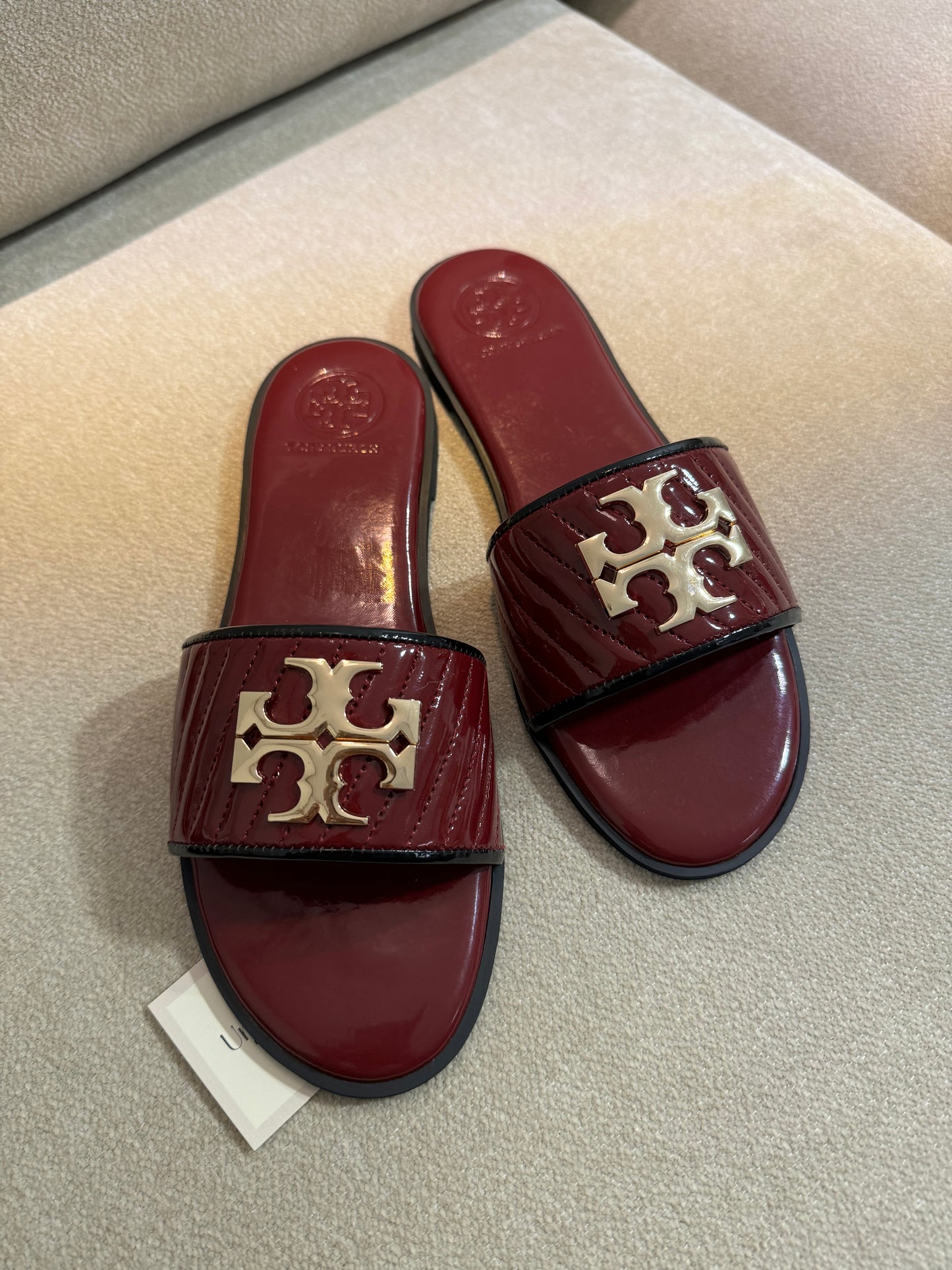 Tory Burch slides Burgundy