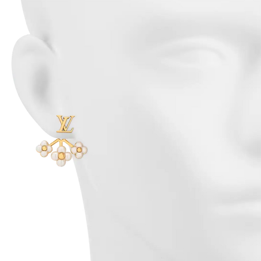 LOUIS VUITTON LV FLORAGRAM EARRINGS